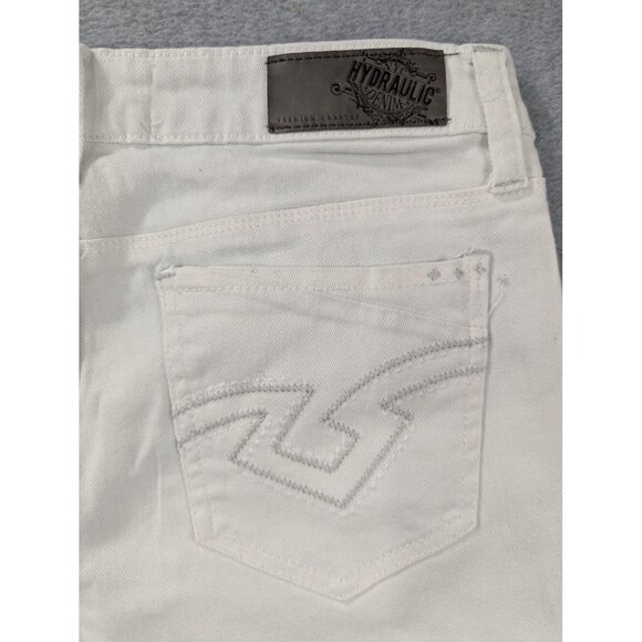 Hydraulic Jeans Womens 14 White Nolita Skinny Stretch Five Pocket HJ041038216 - Picture 11 of 15